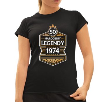 50 lat - Narodziny Legendy 1974 - damska koszulka na prezent - Koszulkowy