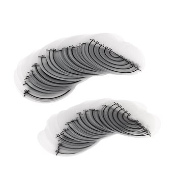 50 szt. okrągłych szablonów dystansowych z pojedynczym otworem, do kleju termicznego, do ochrony skóry głowy, do przedłużania włosów metodą Fusion i przedłużania piór - Inny producent