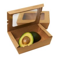 50 szt Pojemnik papierowy kraft z oknem 1200 ml (50 szt/opakowanie)