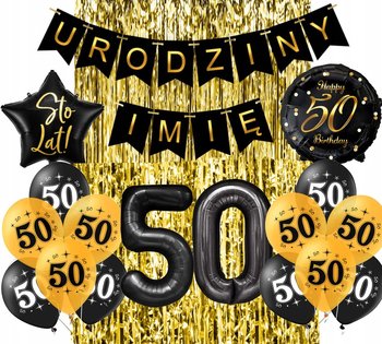 50 urodziny Zestaw Dekoracje Balonowe Ścianka - ImprezCzas