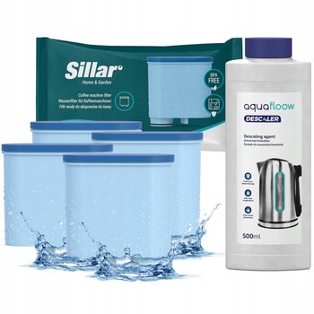 500 ml Odkamieniacz expres Saeco Philips 4x Filtr zamiennik - Sillar
