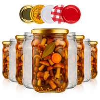 50x SŁOIKI NA PRZETWORY MIÓD PYŁEK PSZCZELI DŻEM GRZYBY SŁOIK 320ML WIECZKA FI 82 MM