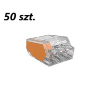50xZłączka instalacyjna do przewodów sztywnych maks. 2.5mm² 3-przew. EDO203 EDO Technic