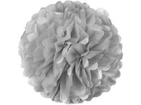 [59424] Pompon papierowy 25cm srebrny