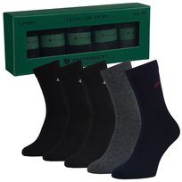 5x BAWEŁNIANE SKARPETY MĘSKIE SKARPETKI DŁUGIE GARNITUROWE PETERSON 40-45 CZARNY SZARY GRANATOWY