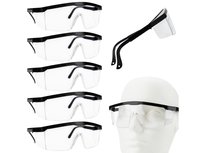 5X Okulary Ochronne Bhp Gogle Robocze Przeciwodpryskowe Ochrona Oczu Lekkie