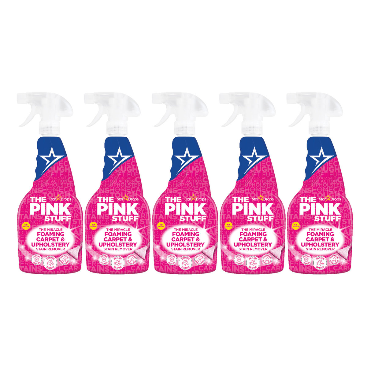 5x Pianka do czyszczenia THE PINK STUFF spray do dywanów i tapicerki