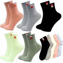 5x Skarpety Damskie Długie BAWEŁNA 97% MEDYCZNE Skarpetki ZESTAW 35-38