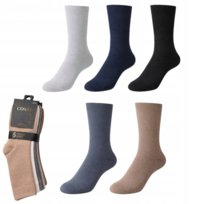 5X SKARPETY MĘSKIE BAMBUSOWE BEZUCISKOWE COSAS PREMIUM 5 PAR r. 39-42 Cosas