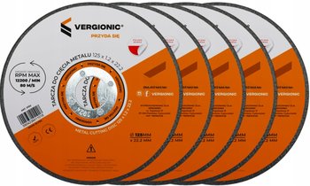 5x Tarcze Tarcza do cięcia metalu 125x1.2x22.2 Vergonic - VERGIONIC