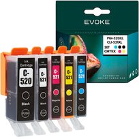 5x Tusz do drukarki Canon PGI-520 CLI-521 XL | Zestaw 1x PGI520 + 4x CLI521