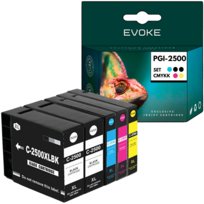 5x Tusz do drukarki Canon PGI2500 czarny + zestaw kolorów XL | PGI 2500 CMYKK