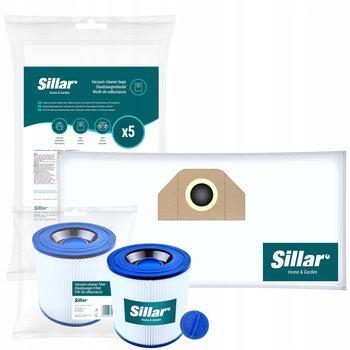 5x Worki + Filtr zmywalny do Karcher WD3.200 WD3 WD2 MV3 KWD V12 V-15 V-17 - Sillar