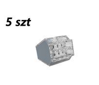 5x Złączka instalacyjna do przewodów sztywnych maks. 2.5mm² 8-przew.  EDO208 EDO Technic