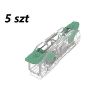 5x Złączka instalacyjna z dźwignią do wszystkich rodzajów przewodów maks. 4mm² 2-przew. EDO412 EDO Technic