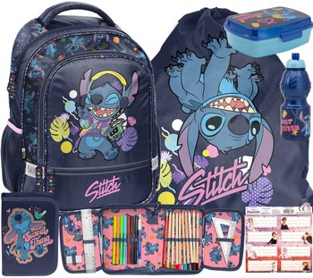 6 ELEM. PLECAK TORNISTER SZKOLNY KLASY 1-3 DLA DZIEWCZYNKI STITCH STICH - Inna marka