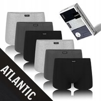6-PACK SZORTY MĘSKIE bokserki bawełniane sportowe wygodne Atlantic *L Atlantic