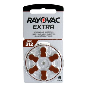 6 x baterie do aparatów słuchowych Rayovac Extra Advanced 312  - Rayovac