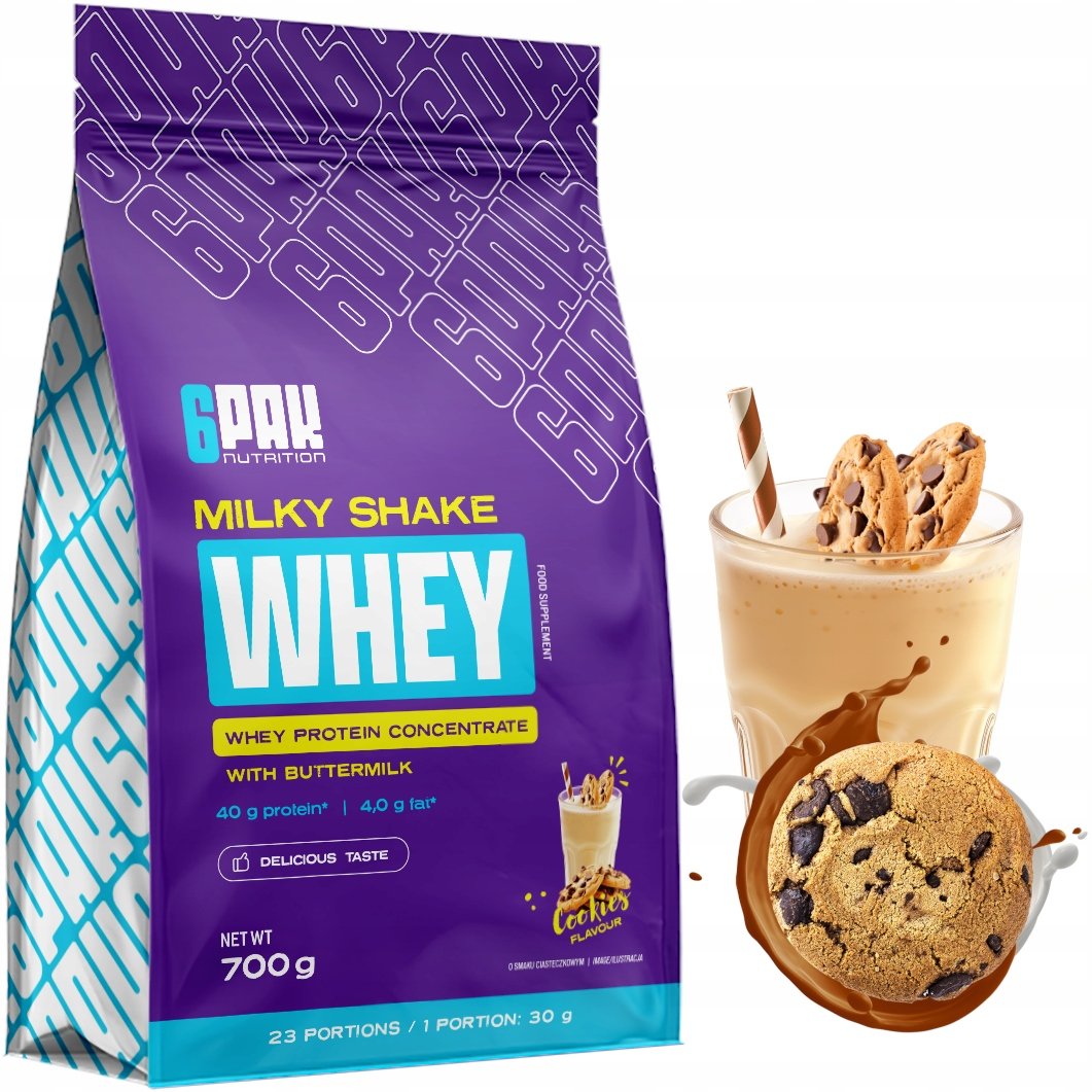 6Pak Milky Shake Whey 700 G Białko Wpc Z Maślanką
