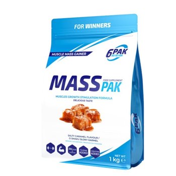 6Pak Nutrition Mass Pak  1000G Słony Karmel - 6PAK NUTRITION