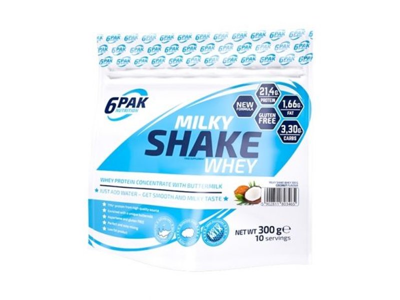 Фото - Протеїн 6Pak Nutrition 6PAK, Odżywka białkowa, Milky Shake Whey, 300 g 