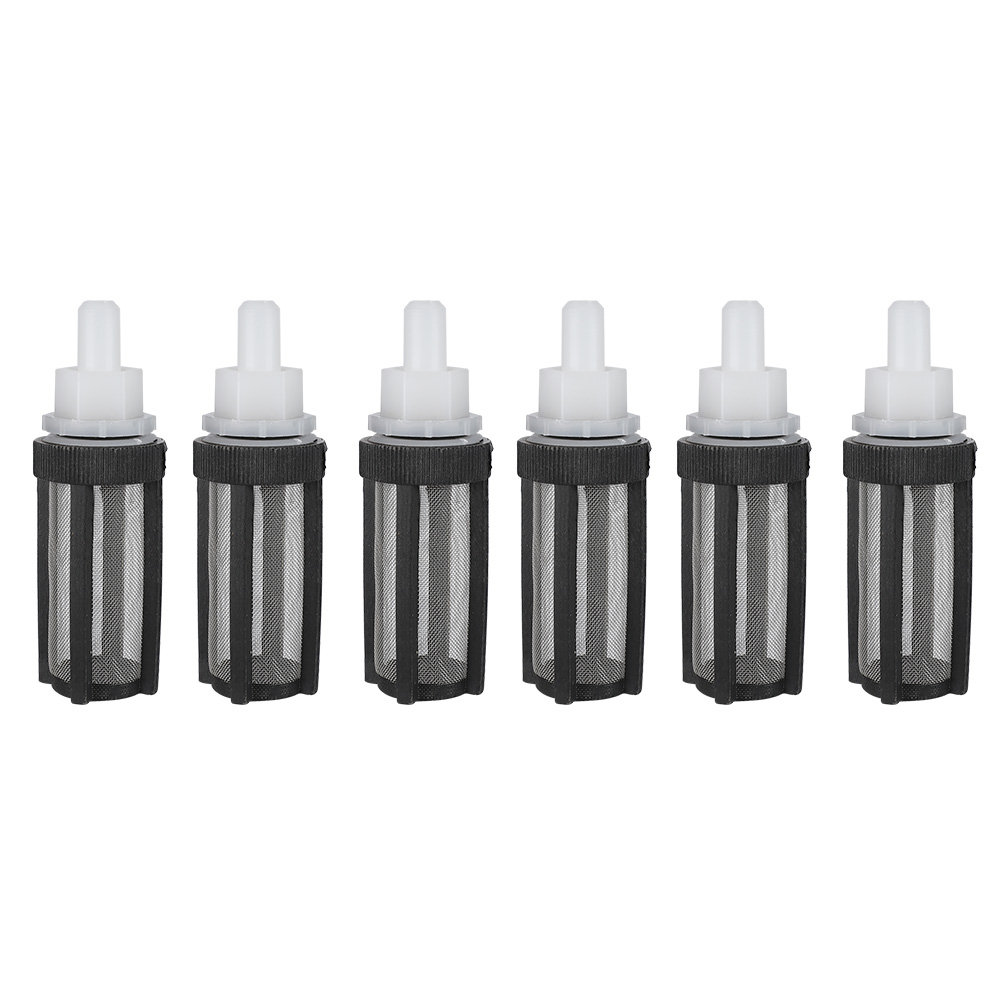 Microfilter Faucet Inlet 6pcs Water Inlet Micro Pump Filter Connector 8mm with Stainless Steel ...