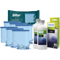6x Filtr do Philips Latte Go LatteGo, Odkamieniacz Zestaw