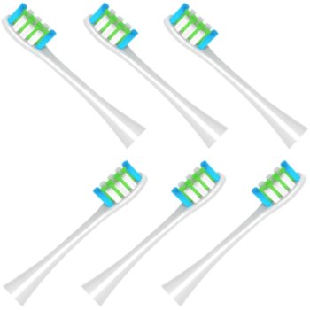 6x końcówki BIAŁE do szczoteczki sonicznej Oclean SE / X / X PRO / X PRO Elite / X PRO Digital / X10 / One / Air / Z / F1 / FLOW / Endurance - Reptila - Reptila