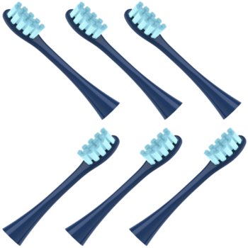 6x końcówki GRANATOWE do szczoteczki sonicznej Oclean SE / X / X PRO / X PRO Elite / X PRO Digital / X10 / One / Air / Z / F1 / FLOW / Endurance - Reptila - Reptila