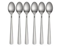 6x łyżka łyżki do zupy obiadowe sztućce komplet 6szt zestaw sztućców gładka kwadratowa