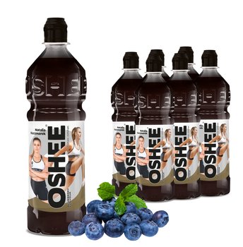 6x OSHEE TEAM O Isotonic Drink blueberry jagoda 750 ml - Oshee