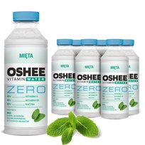 6x OSHEE Vitamin Water mięta 555 ml