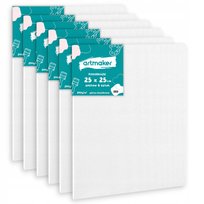 6x Płótno Malarskie Podobrazie 25x25 cm Panel Do Malowania 25/25 Bawełniane