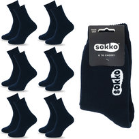 6X Sokko Skarpety Bawełniane Grube Ciepłe Frotte 36-38 - Sdf6-S17-Gra-36-38 Sokko