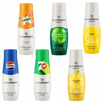 6X Syrop Sodastream Pepsi + Mirinda + 7Up + Lemoniada + Mojito + Tonik