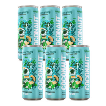 6x Woda kokosowa COCONAUT gazowana 320 ml - Coconaut