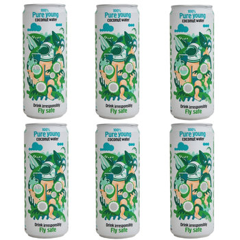 6x Woda kokosowa COCONAUT z młodego kokosa 320 ml - Coconaut