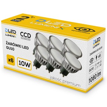 6x Żarówka LED GU10 1050lm 10W ściemnialna DIM NEUTRALNE - DLED