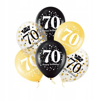 70 urodziny Zestaw balonów 70 urodziny z konfetti 12 cali 6szt - PartyPal