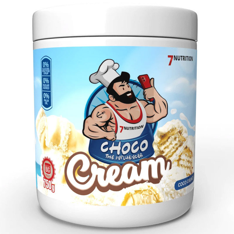 Фото - Передтренувальний комплекс 7 Nutrition 7Nutrition Choco The Influencer Cream Coco Crunch 750g 
