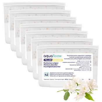 7x Pochłaniacz wilgoci osuszacz na wilgoć jaśminowy 400 ml AquaFloow - Aquafloow