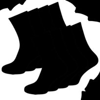 8 PAR Skarpety Męskie 40-43 BAWEŁNA 95% CZARNE ZESTAW CIEPŁE DŁUGIE GRUBE