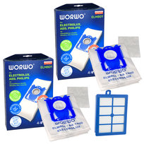 8 szt Worki do Electrolux BAG E201B ELMB01 + Filtr HEPA Electrolux