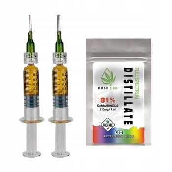 81% Destylat CBD CBN CBG CBC CBT | L.S.D | 4% TERPENES | 2ml - Kush CBD