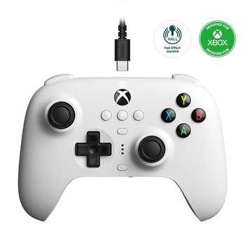 8BitDo Ultimate Wired Controller for Xbox Hall Ed/ White RET00419 - 8bitdo
