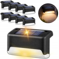 8x LAMPA SOLARNA NA SCHODY LAMPKI OGRODOWE LED SCHODOWE NA TARAS ZEWNĘTRZNE