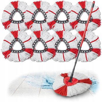 8X Wkład Do Mopa Obrotowego Vileda Końcówka Do Mopa Vileda Turbo Chłonny Zapas - MFINDS