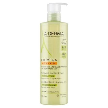 A-DERMA Exomega Control Żel emolient do mycia 2w1, 500ml - A-derma