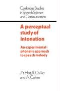 A Perceptual Study of Intonation - Collier R., Cohen A., Hart J. T.