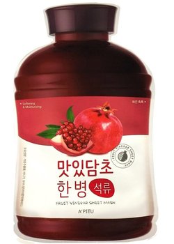 A'Pieu, Fruit Vinegar, nawilżająco-wygładzająca maseczka w płachcie Pomegranate, 25 g - A'Pieu